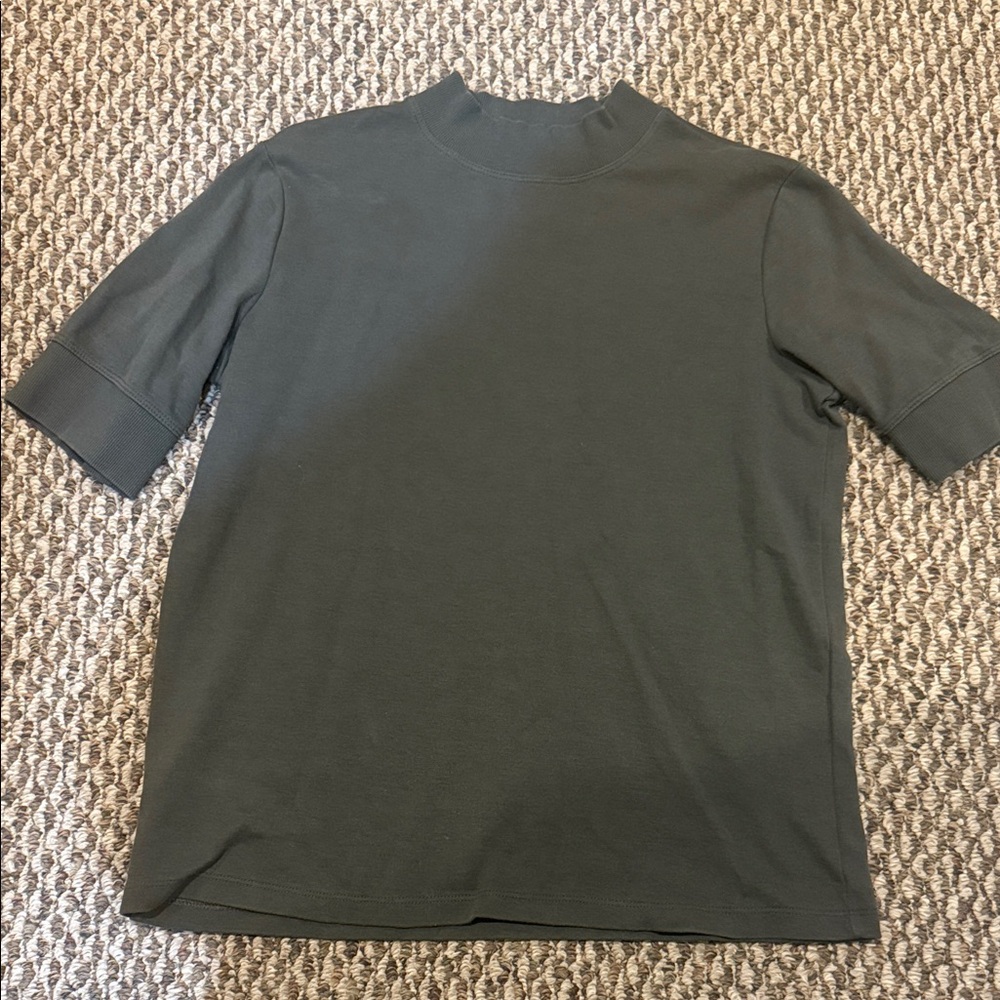 Zara Women's dark green Short Sleeve Top